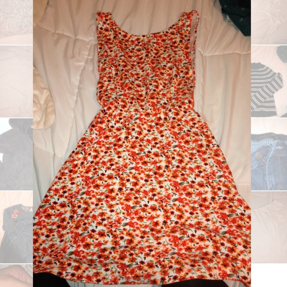 floral backless skater dress!